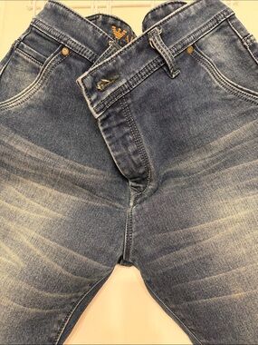 Armani Jeans Men's Faded Blue Slim Denim